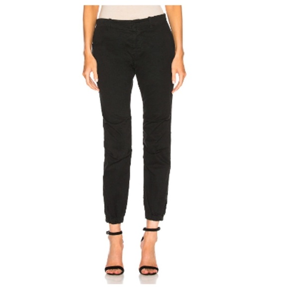 Nili Lotan Military Ankle Zip Jogger Pants Black Size 4 - Picture 1 of 8